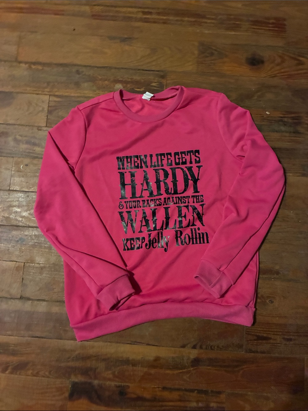 Hardy Wallen Graphic Crewneck Sweatshirt - Pink